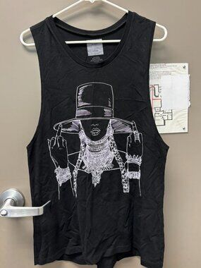 Black muscle tee from Beyonce's 2016 Formation world tour, size Xl